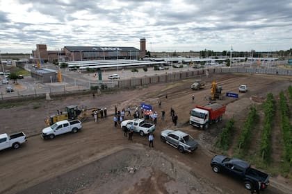 Las obras en la zona del aeropuerto
