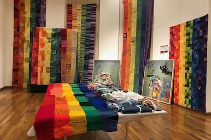 Las obras realizadas por Leo Chiachio, Daniel Ginannone, Cecilia Koppmann y miembros del público