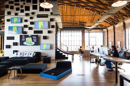 Las oficinas de Giphy Studios en Los Angeles; crea contenido original para su plataforma de GIFs animados