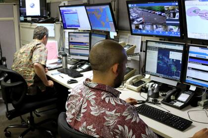 Las oficinas de la Agencia de Administración de Emergencias de Hawaii, desde la que se envió el mensaje equivocado