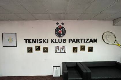 Las oficinas del Teniski Klub Partizan, un club en el que actuaron muchas figuras serbias, como Djokovic, Ana Ivanovic y Janko Tipsarevic