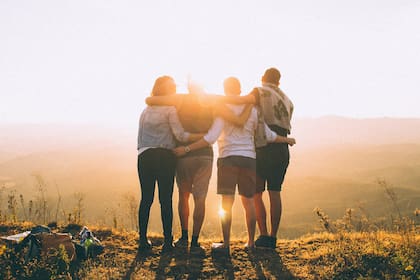 Las opciones de foto para un grupo de amigos en WhatsApp