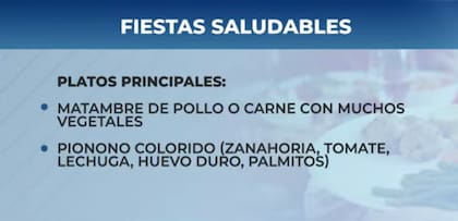 Las opciones de platos principales