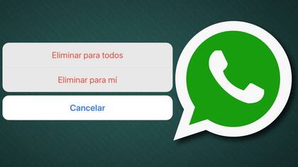 Las opciones para eliminar un mensaje en Whatsapp