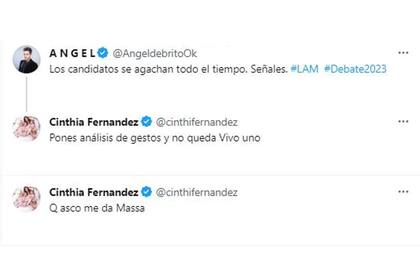 Las opiniones de Cinthia Fernández sobre el debate presidencial