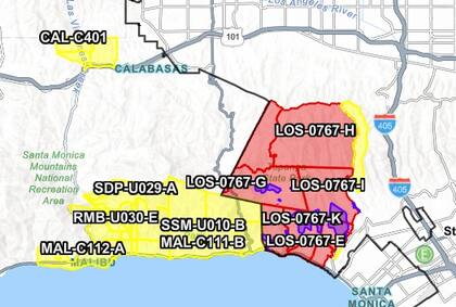 Las órdenes de evacuación en Los Ángeles
