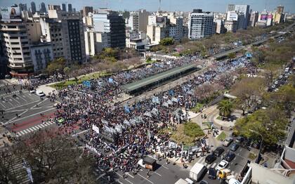 Las organizaciones concentraron en 9 de Julio e Independencia.