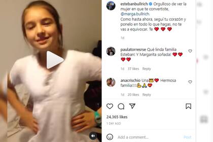 Las palabras de Esteban para su hija (Foto Instagram @estebanbullrich)