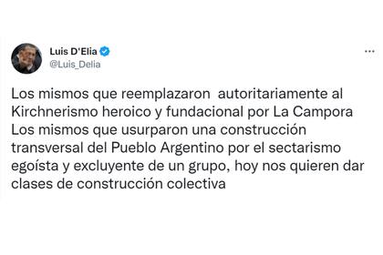 Las palabras de Luis D'Elía sobre Máximo Kirchner