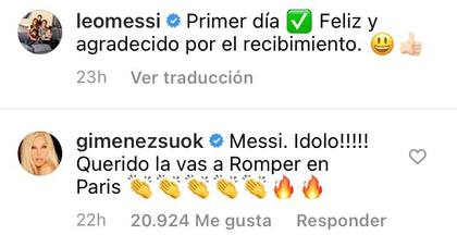 Las palabras de Susana Giménez a Lionel Messi tras su llegada a París