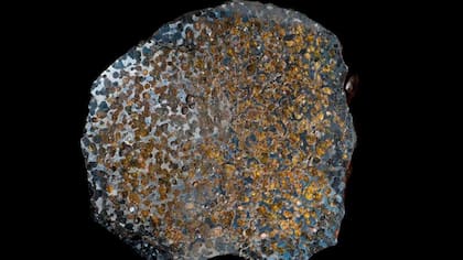 Las palasitas son raras y contienen cristales de olivino.