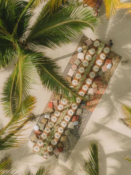 Las palmeras brindaron el amparo necesario para disfrutar del momento celebrado en el Grand Palladium Kantenah Resort & Spa, de la cadena de la que Ardohain es embajadora