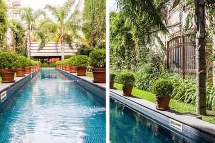 Las palmeras le dan todo el aire de un oasis urbano.