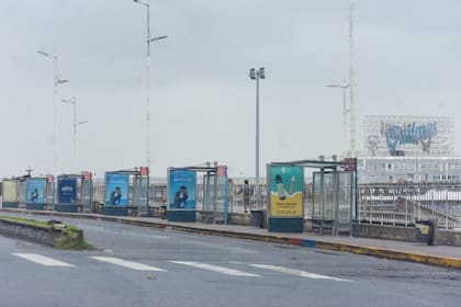 Las paradas, vacías