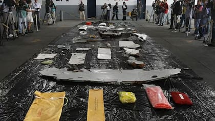 Las partes del avión solo pudieron ser recuperadas dos años después del siniestro