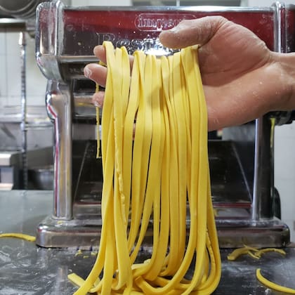 Las pastas caseras del restaurante Chizza, en Cardales
