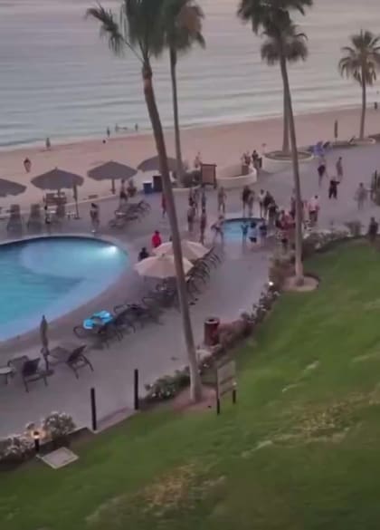 Las personas que disfrutaban de la tarde en el condominio fueron testigos de lo ocurrido