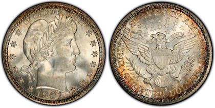 Las piezas acuñadas en 1901 son las más escasas de la serie