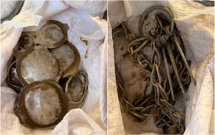 Las piezas de plata se encontraban a poca profundidad cerca de una zona que en la antigüedad fue una comunidad celta