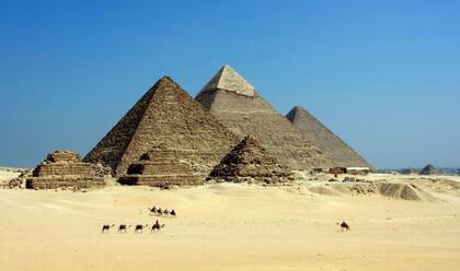 Las pirámides de Giza, a igual que otras en todo Egipto, se construyeron gracias a un elemento básico: agua