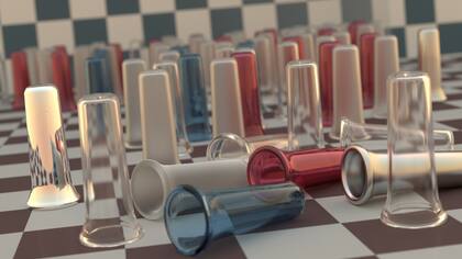 Las placas de video también se usan para el renderizado de imágenes 3D; la de la foto salió en alrededor de 2 minutos