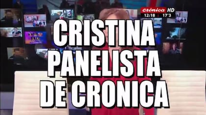 Cristina Kirchner, en Crónica TV
