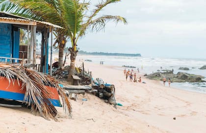 Las playa de Santo Antonio en el estado de Bahía, al norte de Brasil.