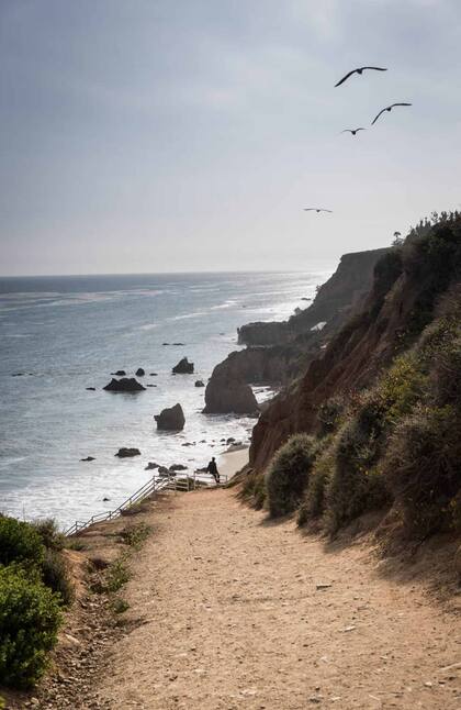 La playa El Matador de Malibú.