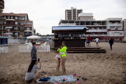 Las playas de Villa Gesell están casi vacías, en comparación a años anteriores