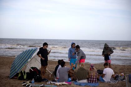 Las playas de Villa Gesell están casi vacías, en comparación a años anteriores