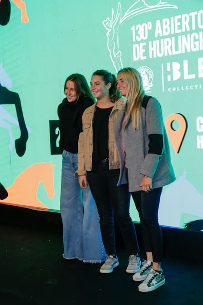 Las polistas Luisa Del Carril, Maitena Marré y Clara Cassino mostraron orgullo por la trascendencia del torneo femenino