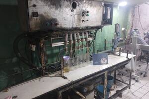 Las precarias instalaciones donde se envasaba aceite Cocinero trucho