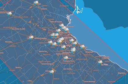 Las precipitaciones afecta el Área Metropolitana de Buenos Aires