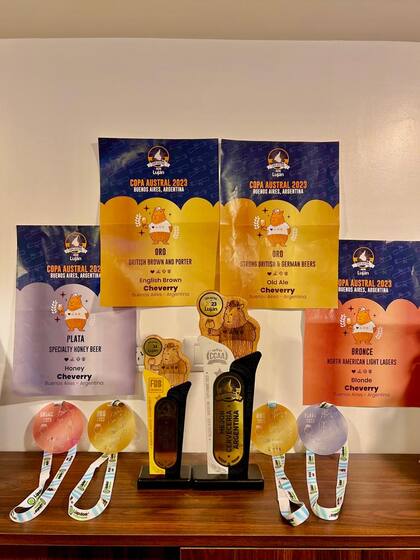 Las premiaciones que logró la cervecería marplatense Cheverry en el Cervezar 2023