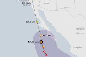 El huracán Hilary amenaza a México y California con lluvias “potencialmente catastróficas”