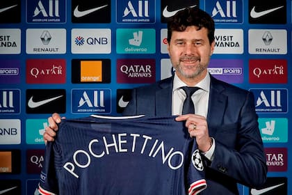 Mauricio Pochettino en su primer día como entrenador de Paris Saint Germain