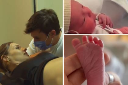 Las primeras imágenes del parto y la hija de Pampita Ardohain y Roberto García Moritán