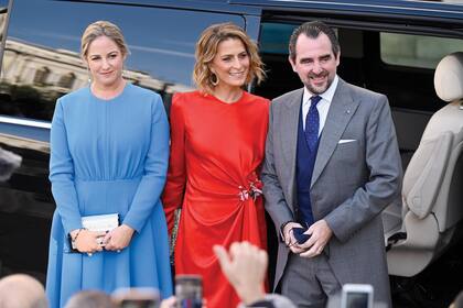 Las princesas Theodora y Tatiana y el príncipe Nicolás.