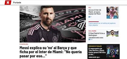 Las principales portadas de los diarios del mundo se hicieron eco del anuncio de Lionel Messi