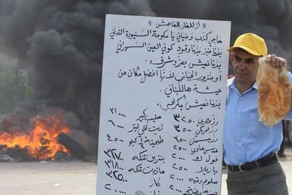 Las protestas en Medio Oriente y el Norte de África por los precios de los alimentos contribuyeron al derrocamiento de varios gobiernos