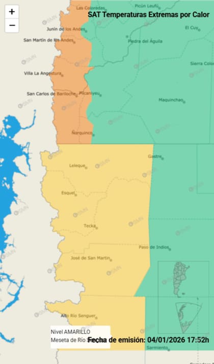 Las provincias bajo alerta por calor extremo este lunes 5 de enero