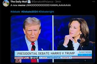 Trump vs. Kamala: los mejores memes del debate presidencial EE.UU. 2024