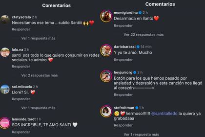 Las reacciones de sus amigos y seguidores no tardaron en aparecer (Captura: Instagram @nadiedicenada)