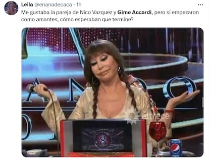 Las reacciones en las redes tras el anuncio de Nico Vázquez y Gime Accardi