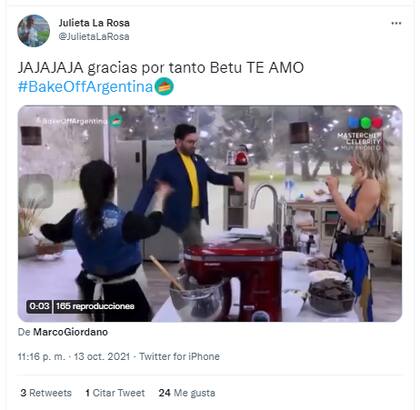 Las reacciones en Twitter por el baile de Damián Betular en Bake Off Argentina