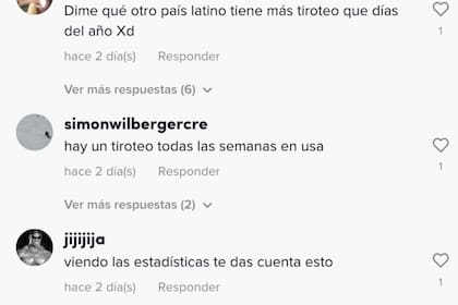 Las reacciones y comentarios a los dichos del tiktoker