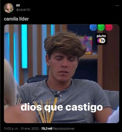 Las redes reaccionaron al liderazgo de Camila en Gran Hermano (Foto: Twitter)