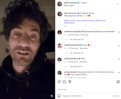 Las redes se revolucionaron con la aparición de Fabio Di Tomaso como el Conde Máximo (Foto: Instagram @fabio.di.tomaso)