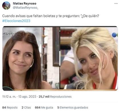 Las redes sociales estallaron de memes en el marco de las elecciones PASO 2023