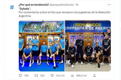 Las redes sociales se hicieron eco de las imágenes comparativas de los futbolistas de la selección nacional